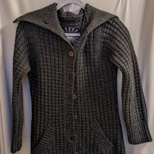 Ugg Australia Wool/Cashmere Long Button Up Cozy Cardigan
